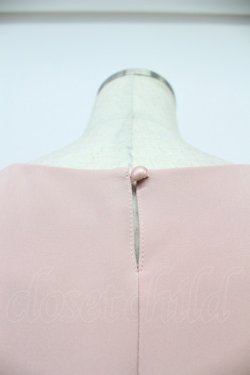 画像3: axes femme / パールラインノースリーブワンピース  ピンクＸ白 T-26-03-16-026-AX-OP-SA-ZT