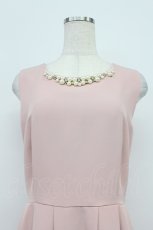 画像6: axes femme / パールラインノースリーブワンピース  ピンクＸ白 T-26-03-16-026-AX-OP-SA-ZT648 (6)