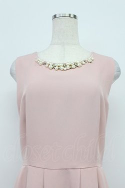 画像6: axes femme / パールラインノースリーブワンピース  ピンクＸ白 T-26-03-16-026-AX-OP-SA-ZT