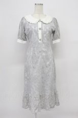 画像1: evelyn / パール襟レースワンピース  グレー T-26-03-16-029-LO-OP-SA-ZT648 (1)
