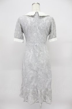 画像2: evelyn / パール襟レースワンピース  グレー T-26-03-16-029-LO-OP-SA-ZT