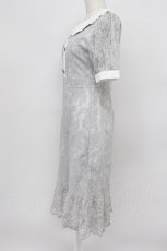 画像3: evelyn / パール襟レースワンピース  グレー T-26-03-16-029-LO-OP-SA-ZT648 (3)