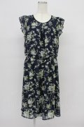 axes femme / 花柄ワンピース  ネイビー T-26-03-16-030-AX-BL-IG-ZT