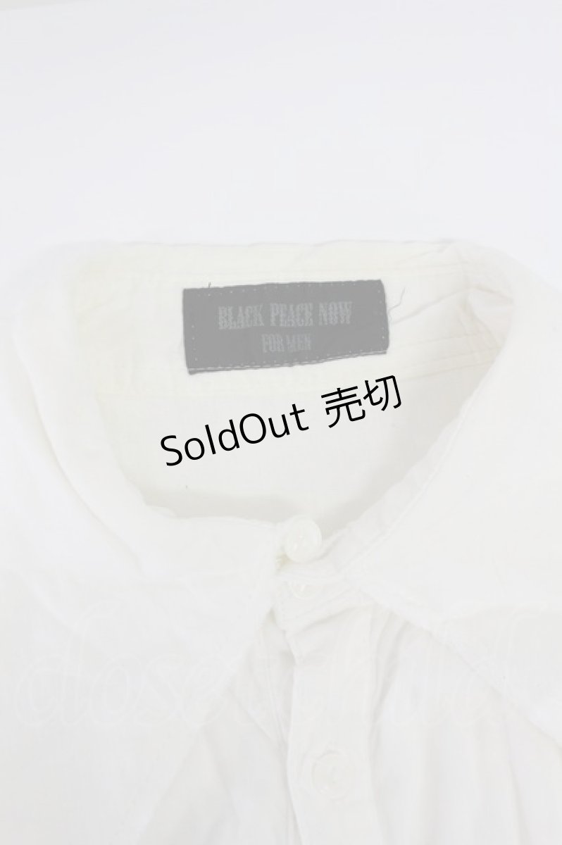 画像8: BPN FOR MEN / 肋骨風ノースリーブガーゼシャツ M ホワイト T-26-03-16-003-GO-BL-SA-ZT (8)