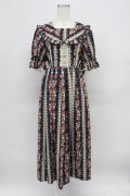axes femme kawaii / ローズベリーガーデンワンピース M ネイビー T-26-03-16-031-AX-OP-SA-ZT