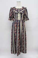 画像1: axes femme kawaii / ローズベリーガーデンワンピース M ネイビー T-26-03-16-031-AX-OP-SA-ZH (1)