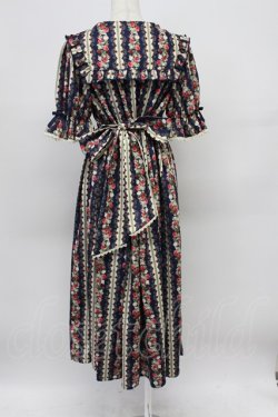 画像2: axes femme kawaii / ローズベリーガーデンワンピース M ネイビー T-26-03-16-031-AX-OP-SA-ZT