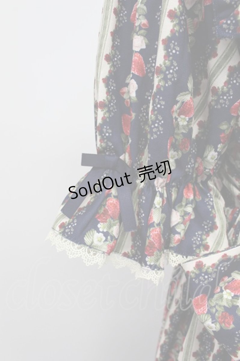 画像3: axes femme kawaii / ローズベリーガーデンワンピース M ネイビー T-26-03-16-031-AX-OP-SA-ZH (3)