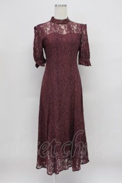 画像1: EATME / メイドライクレースワンピース S バーガンディ T-26-03-16-032-LO-OP-SA-ZT