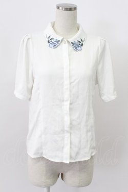 画像1: an another angelus / フォールリーフカットワークボウタイブラウス【洗える】  オフホワイト T-26-03-16-004-CA-BL-SA-ZT