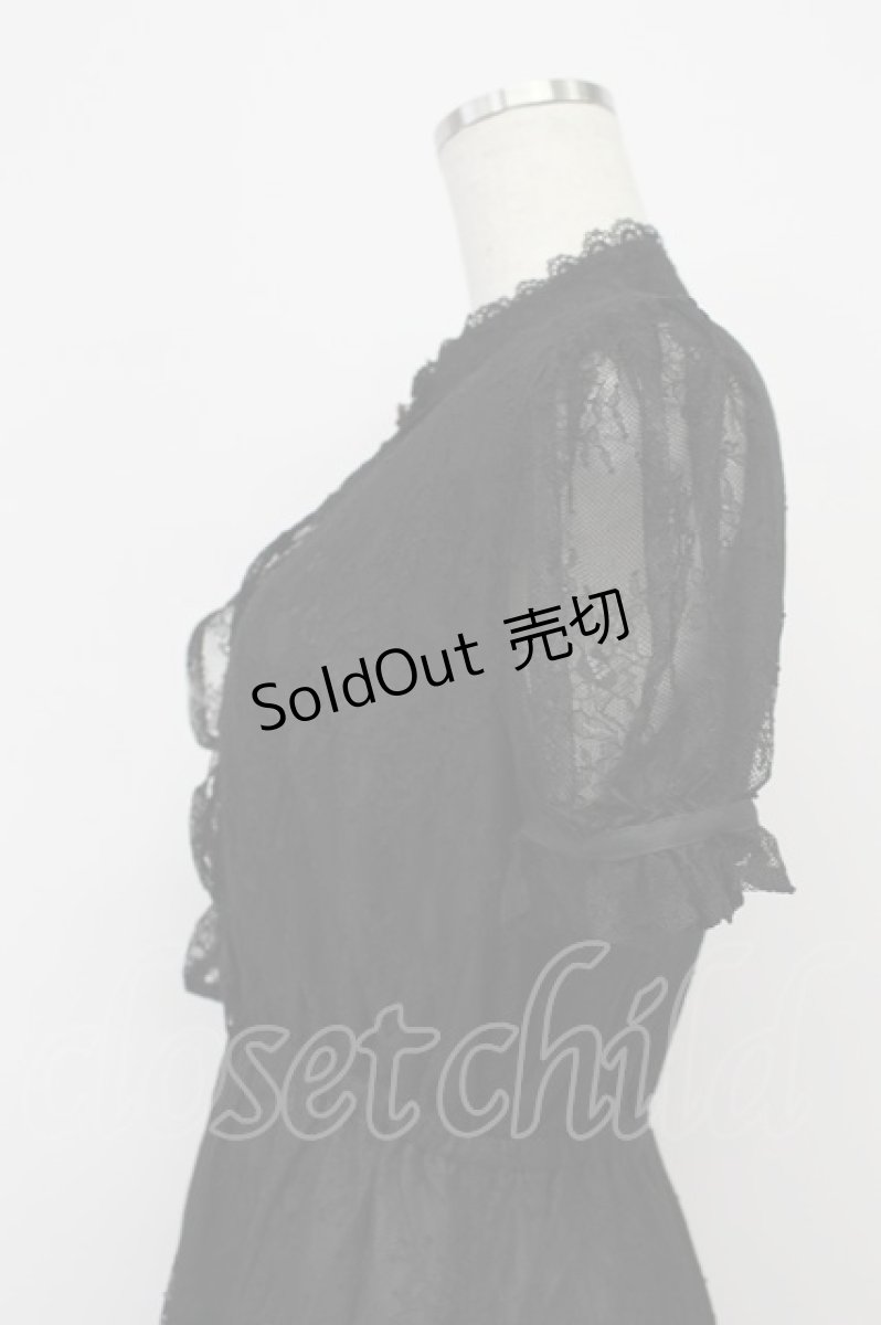 画像4: evelyn / ハートボタンレースワンピース  黒 T-26-03-16-033-LO-OP-SA-ZT (4)