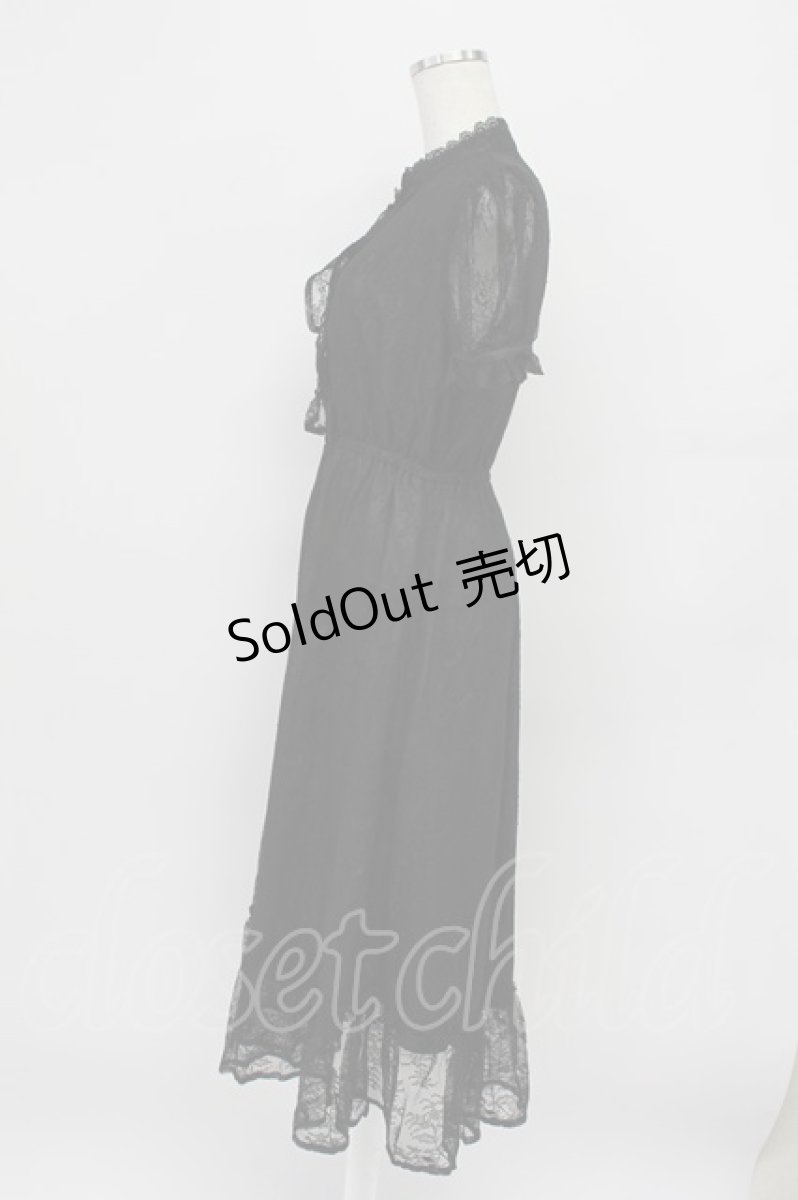 画像5: evelyn / ハートボタンレースワンピース  黒 T-26-03-16-033-LO-OP-SA-ZT (5)