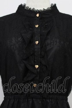 画像6: evelyn / ハートボタンレースワンピース  黒 T-26-03-16-033-LO-OP-SA-ZT