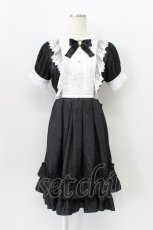 画像1: Pina sweetcollection / ローズジャガードワンピース  黒Ｘ白 T-26-03-16-038-LO-OP-SA-ZT648 (1)