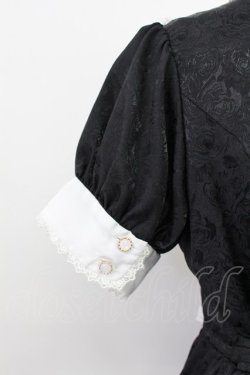 画像3: Pina sweetcollection / ローズジャガードワンピース  黒Ｘ白 T-26-03-16-038-LO-OP-SA-ZT