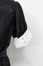 画像4: Pina sweetcollection / ローズジャガードワンピース  黒Ｘ白 T-26-03-16-038-LO-OP-SA-ZT648 (4)