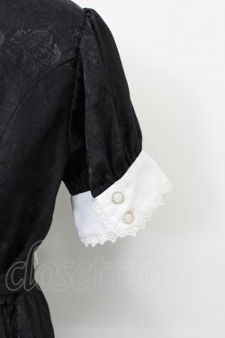 画像4: Pina sweetcollection / ローズジャガードワンピース  黒Ｘ白 T-26-03-16-038-LO-OP-SA-ZT