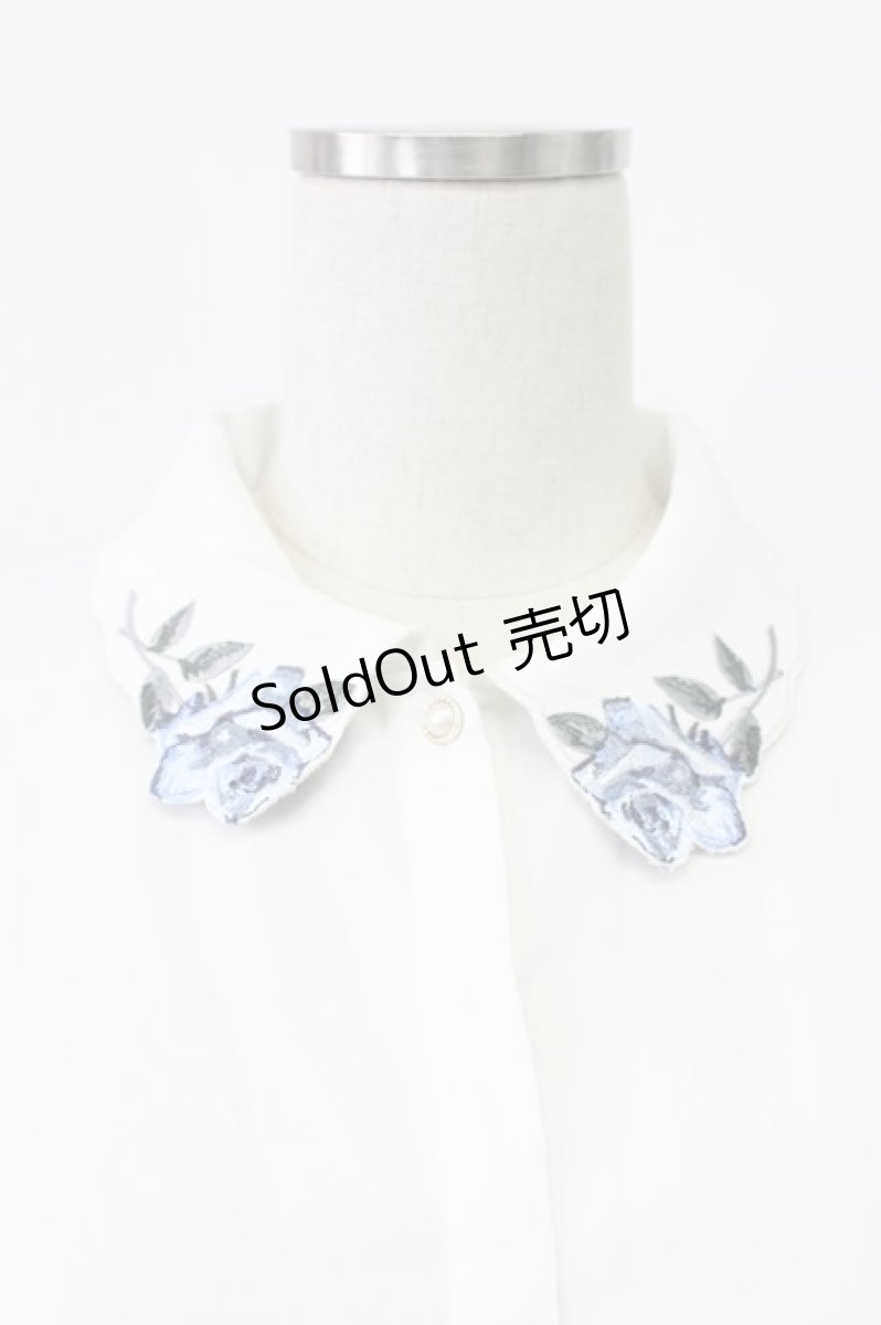 画像5: an another angelus / フォールリーフカットワークボウタイブラウス【洗える】  オフホワイト T-26-03-16-004-CA-BL-SA-ZT647 (5)