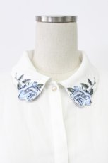 画像5: an another angelus / フォールリーフカットワークボウタイブラウス【洗える】  オフホワイト T-26-03-16-004-CA-BL-SA-ZT647 (5)