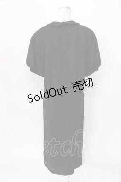 画像2: KANEKO ISAO / フリルリボン使いワンピース  クロ T-26-03-16-039-EL-OP-OW-ZT