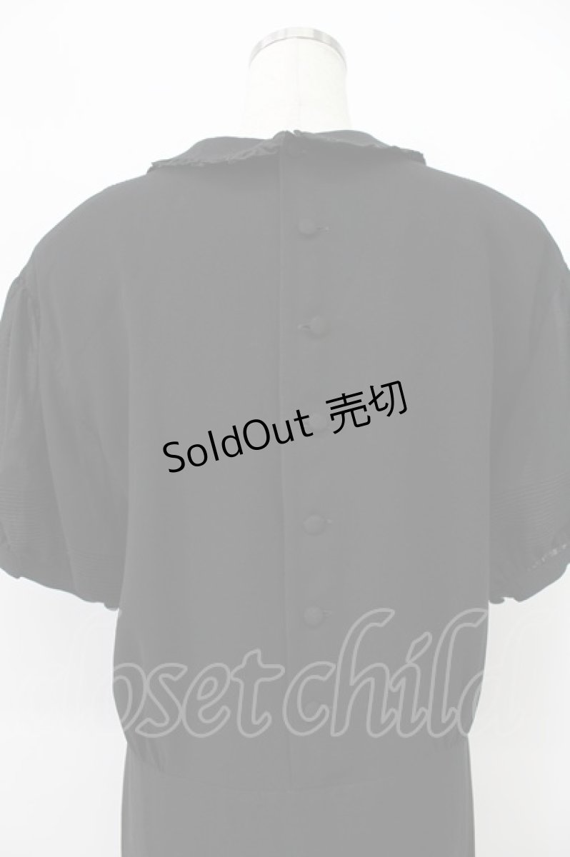 画像3: KANEKO ISAO / フリルリボン使いワンピース  クロ T-26-03-16-039-EL-OP-OW-ZT (3)