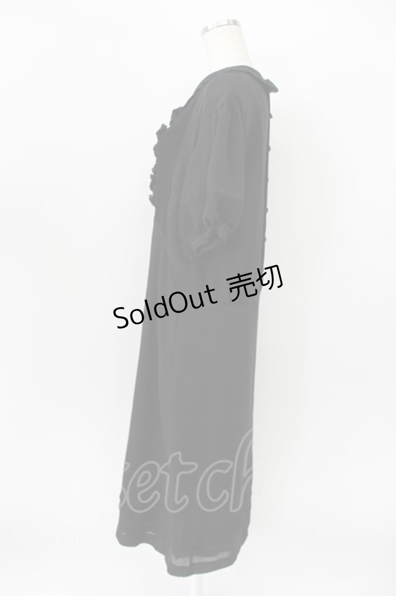 画像4: KANEKO ISAO / フリルリボン使いワンピース  クロ T-26-03-16-039-EL-OP-OW-ZT (4)