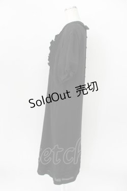 画像4: KANEKO ISAO / フリルリボン使いワンピース  クロ T-26-03-16-039-EL-OP-OW-ZT