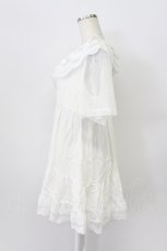 画像5: axes femme / ボリュームフリルチュニック  ホワイト T-26-03-16-040-AX-TO-SA-ZT (5)