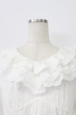 画像6: axes femme / ボリュームフリルチュニック  ホワイト T-26-03-16-040-AX-TO-SA-ZT (6)