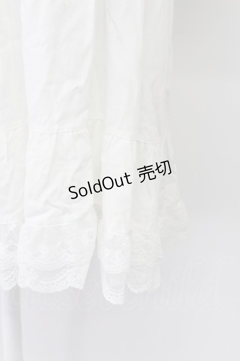 画像7: axes femme / ボリュームフリルチュニック  ホワイト T-26-03-16-040-AX-TO-SA-ZT (7)