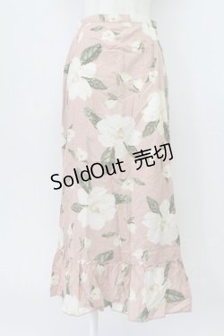 画像1: KANEKO ISAO / フラワーロングスカート  ピンク T-26-03-16-045-EL-SK-IG-ZT