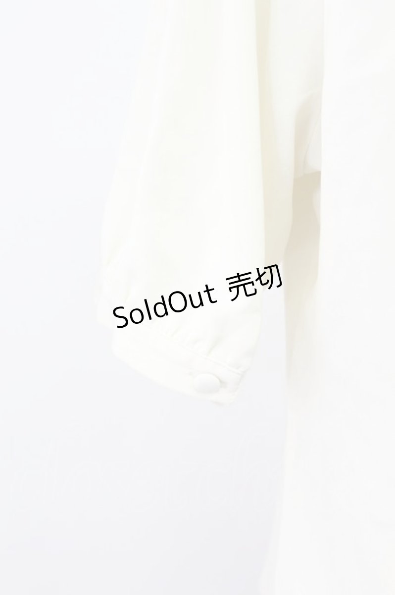 画像3: Fi.n.t / デルフィニウム刺繍ビッグカラーブラウス  ホワイト×ブルー T-26-03-16-005-CA-TO-SA-ZT (3)