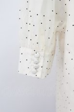 画像3: An MILLE / ドット半袖ボウタイブラウス  アイボリー T-26-03-16-006-EL-BL-SA-ZT647 (3)