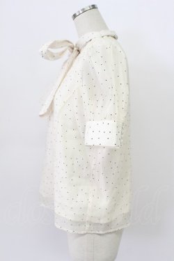 画像5: An MILLE / ドット半袖ボウタイブラウス  アイボリー T-26-03-16-006-EL-BL-SA-ZT