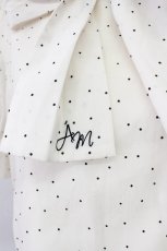 画像7: An MILLE / ドット半袖ボウタイブラウス  アイボリー T-26-03-16-006-EL-BL-SA-ZT647 (7)