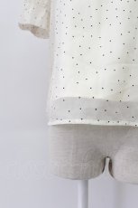 画像8: An MILLE / ドット半袖ボウタイブラウス  アイボリー T-26-03-16-006-EL-BL-SA-ZT647 (8)