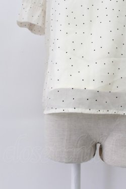 画像8: An MILLE / ドット半袖ボウタイブラウス  アイボリー T-26-03-16-006-EL-BL-SA-ZT