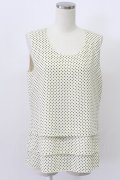 INGEBORG / ノースリーブトップス  アイボリー T-26-03-16-007-LO-TO-SZ-ZT