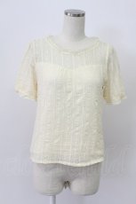 画像1: axes femme / レースカットソー  アイボリー T-26-03-16-008-AX-TO-IG-ZT647 (1)