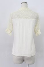 画像2: axes femme / ビスチェ切替半袖プルオーバー  アイボリー T-26-03-16-009-AX-TO-IG-ZT647 (2)