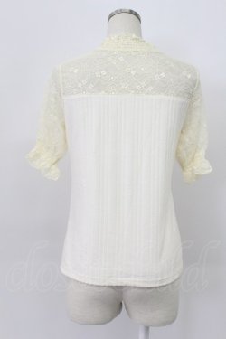 画像2: axes femme / ビスチェ切替半袖プルオーバー  アイボリー T-26-03-16-009-AX-TO-IG-ZT