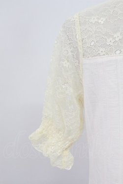 画像4: axes femme / ビスチェ切替半袖プルオーバー  アイボリー T-26-03-16-009-AX-TO-IG-ZT