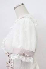 画像4: LIZ LISA / 半袖メッセージリボンツイードセットアップ  白Ｘピンク T-26-03-16-010-LO-OP-SA-ZT647 (4)