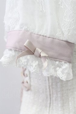 画像5: LIZ LISA / 半袖メッセージリボンツイードセットアップ  白Ｘピンク T-26-03-16-010-LO-OP-SA-ZT