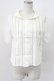 画像1: KANEKO ISAO / レース切り替えピンタックブラウス  シロ T-26-03-16-002-EL-BL-OW-ZT (1)