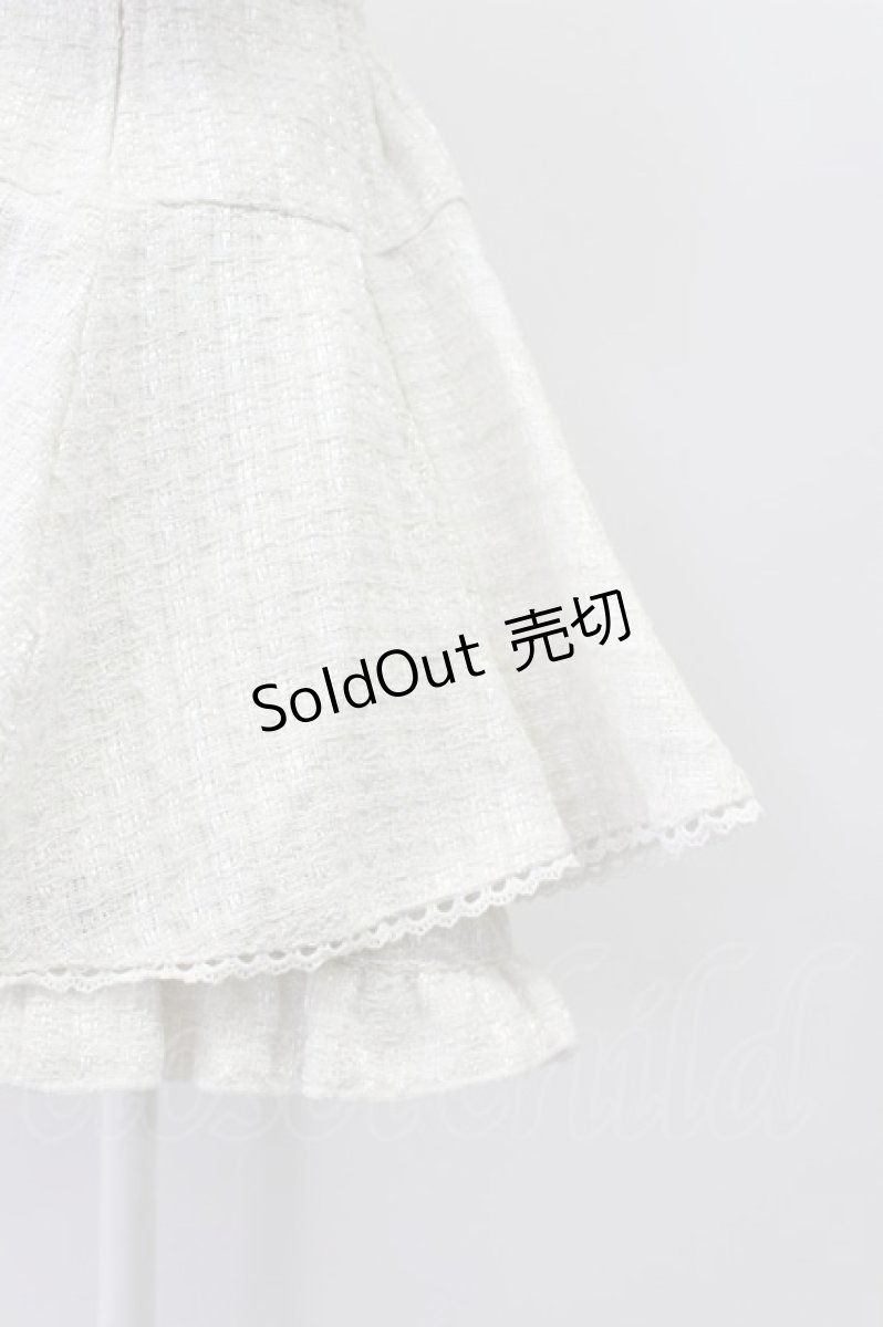 画像6: LIZ LISA / 半袖メッセージリボンツイードセットアップ  白Ｘピンク T-26-03-16-010-LO-OP-SA-ZT647 (6)