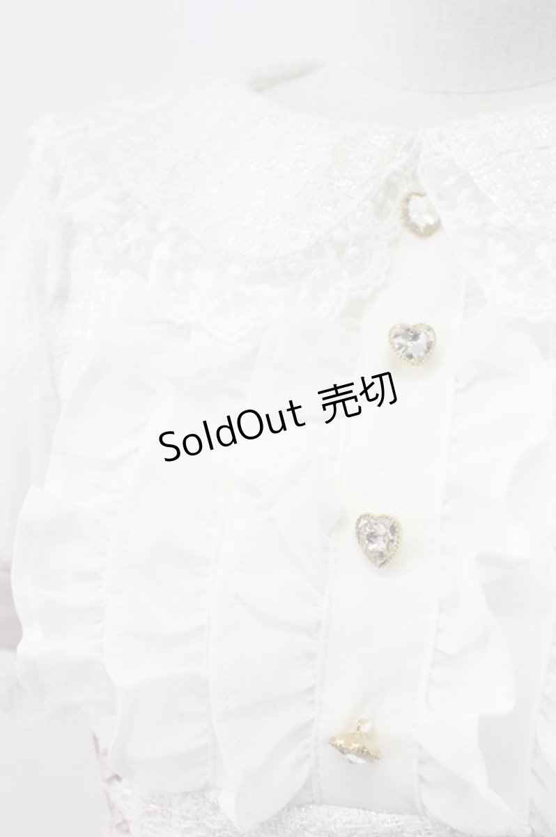 画像9: LIZ LISA / 半袖メッセージリボンツイードセットアップ  白Ｘピンク T-26-03-16-010-LO-OP-SA-ZT647 (9)