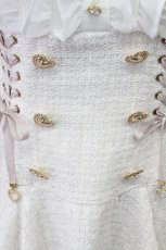 画像10: LIZ LISA / 半袖メッセージリボンツイードセットアップ  白Ｘピンク T-26-03-16-010-LO-OP-SA-ZT647 (10)