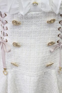 画像10: LIZ LISA / 半袖メッセージリボンツイードセットアップ  白Ｘピンク T-26-03-16-010-LO-OP-SA-ZT