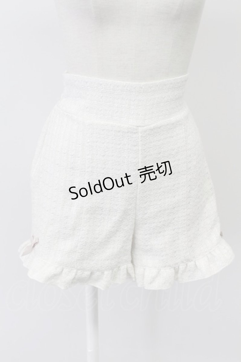 画像12: LIZ LISA / 半袖メッセージリボンツイードセットアップ  白Ｘピンク T-26-03-16-010-LO-OP-SA-ZT647 (12)